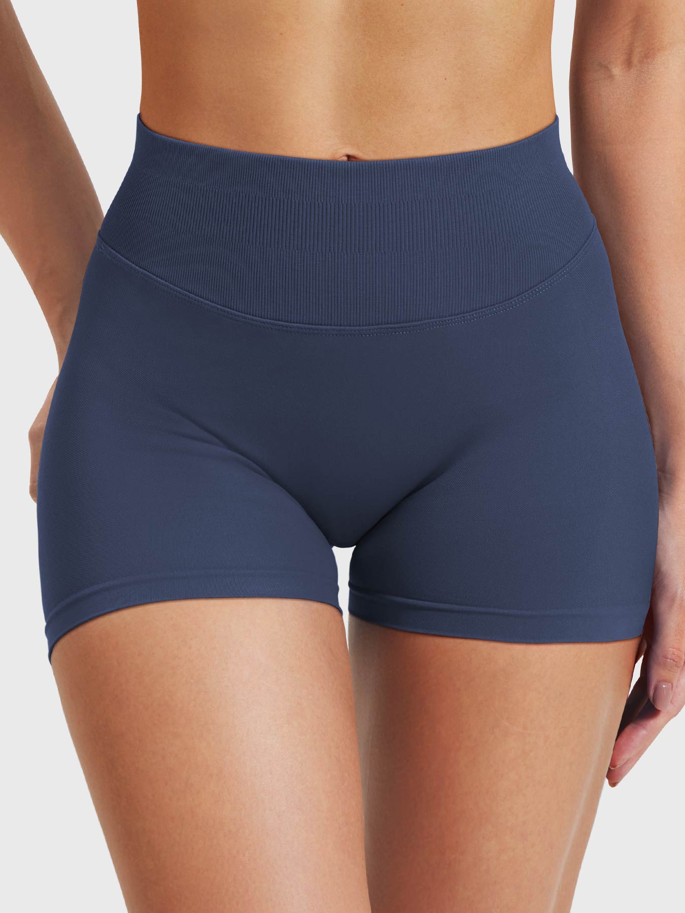 Softhue Shorts Blue Grey